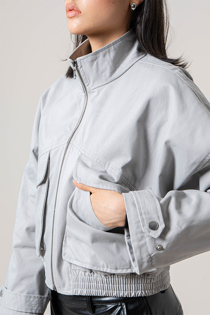 CHAQUETA OVERISZE CREMALLERA R-F 8429