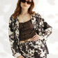 CHAQUETA OVERSIZE COW PRINT 7367