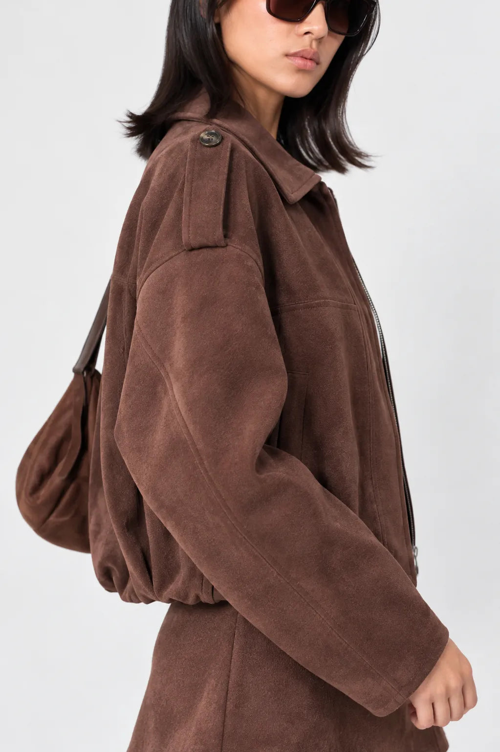 CHAQUETA OVERSIZE SUEDE G-F 8454