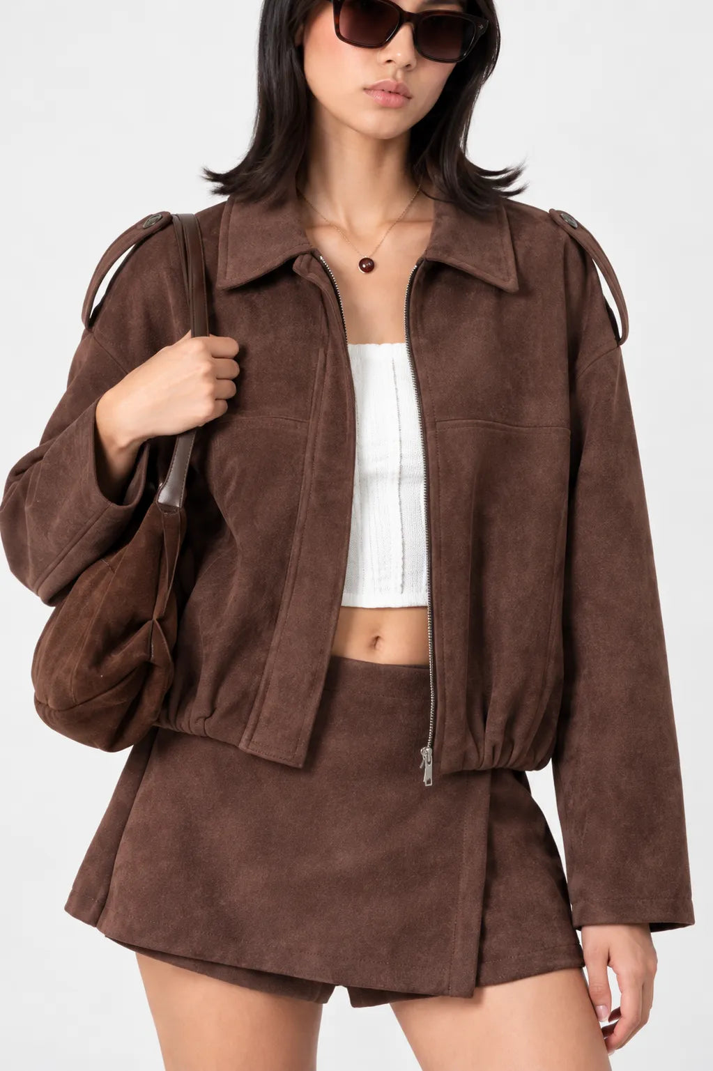 CHAQUETA OVERSIZE SUEDE G-F 8454