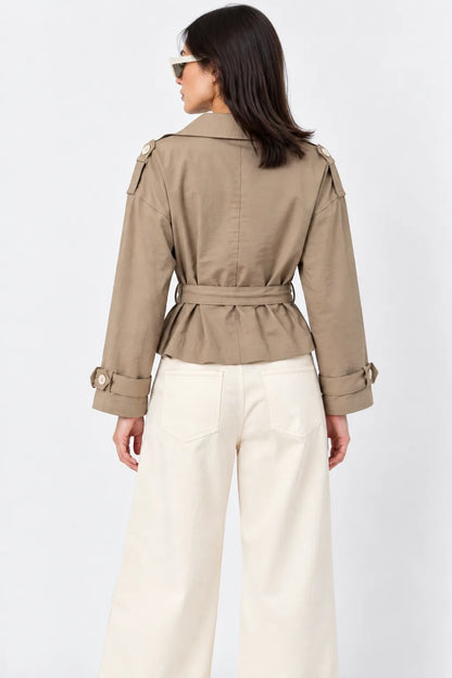 CHAQUETA TRENCH CORTA G-M 8275