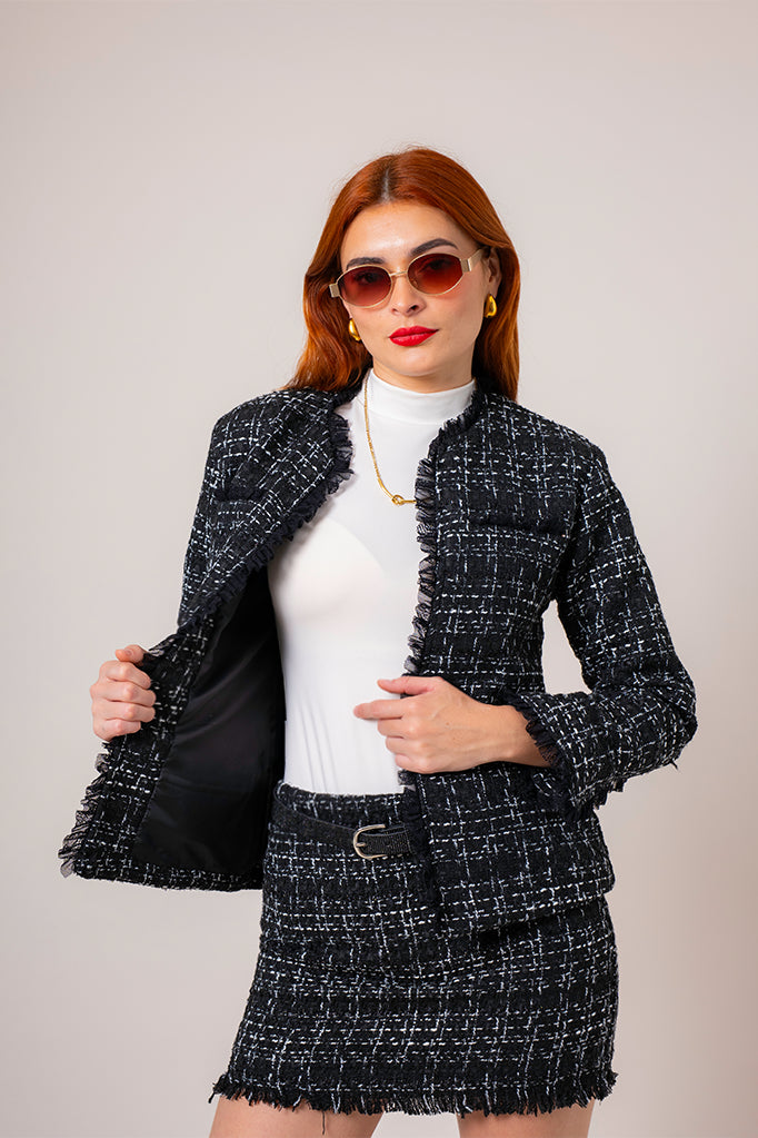 CHAQUETA TWEED E-F 8134.