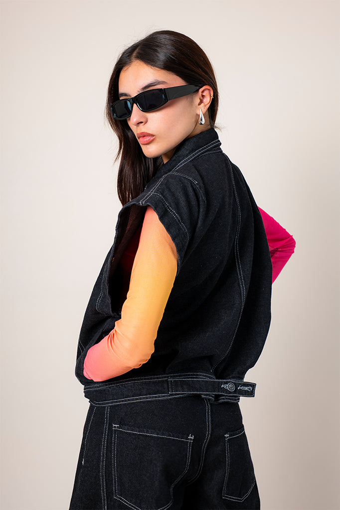 CHAQUETA CONVERTIBLE DENIM R-F 7799