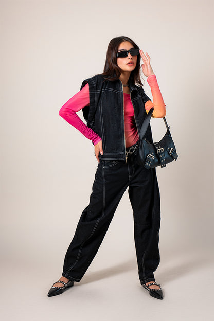 CHAQUETA CONVERTIBLE DENIM R-F 7799