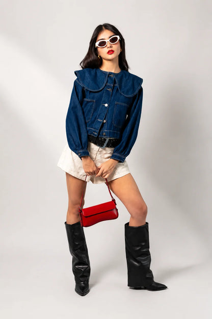 CHAQUETA CORTA DENIM E-M 8312