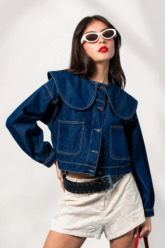 CHAQUETA CORTA DENIM E-M 8312