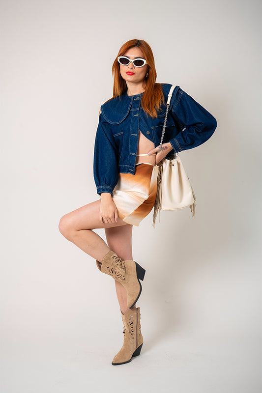 CHAQUETA CORTA DENIM E-M 8312