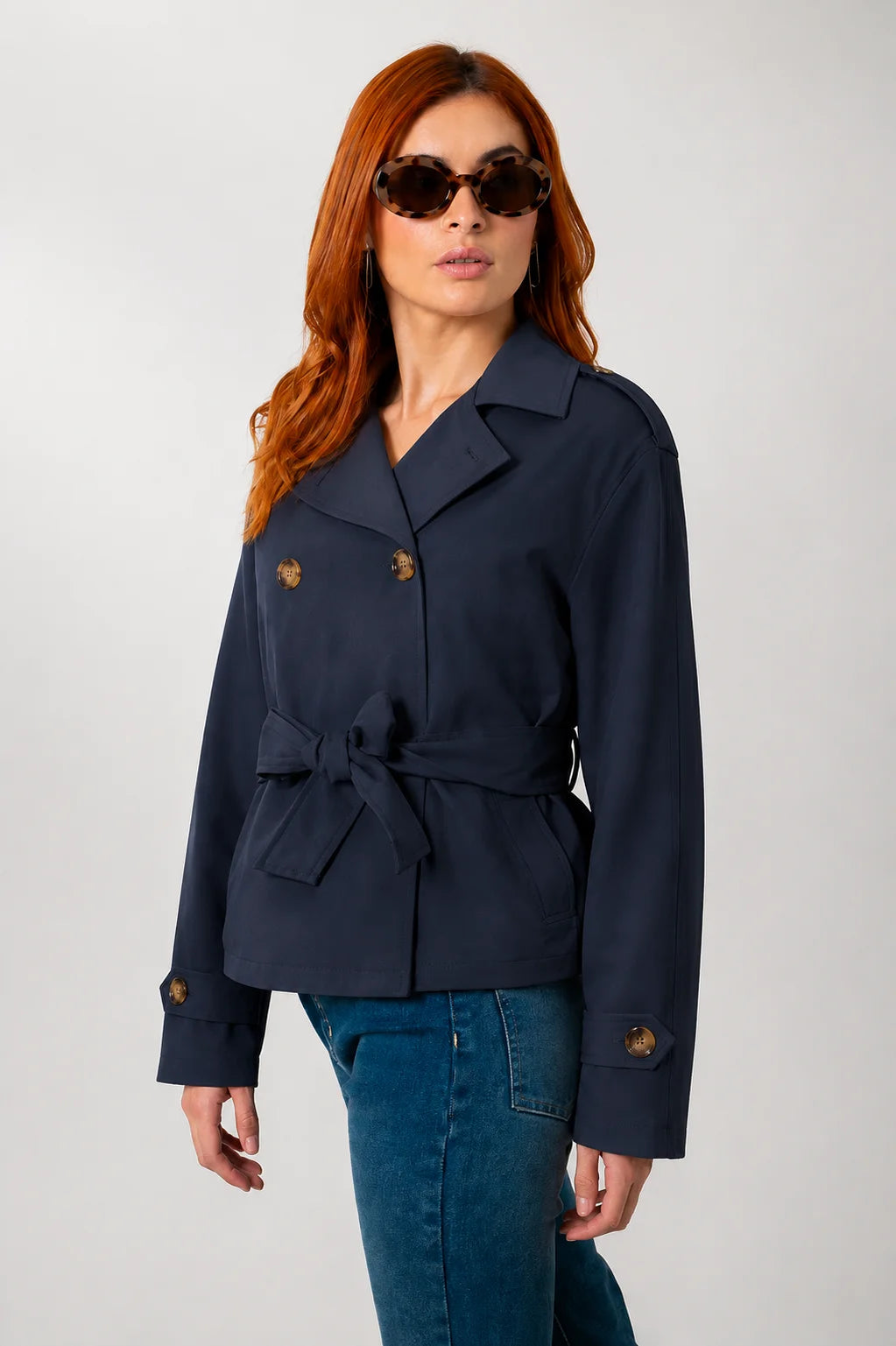 CHAQUETA TRENCH CORTA B-M 7475