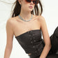 CORSE LACE UP EFECTO PIEL 7301