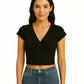 CROP TOP CRUZADO MANGA CORTA DENISSE