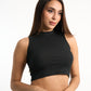 CROP TOP RIB CUELLO ALTO MARDINI