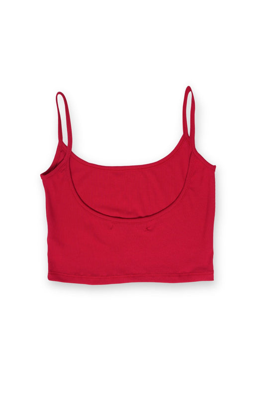 CROP TOP RIB TIRANTES LIBIA
