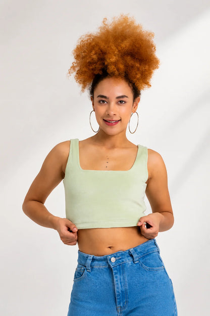 CROP TOP CHENILLA THREE
