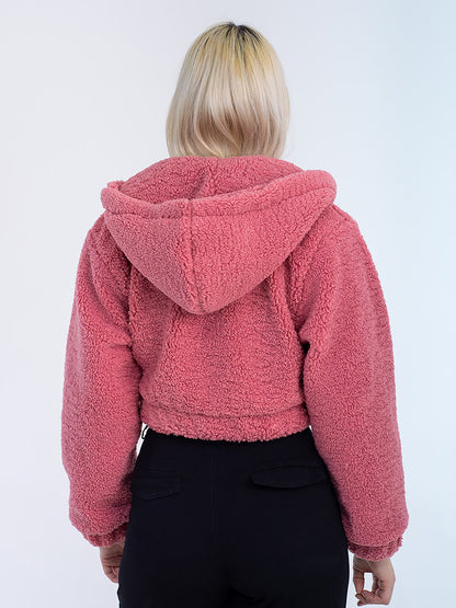 CHAQUETA CROP BORREGO TIERA