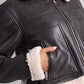 CHAQUETA DOBLE FAZ EFECTO PIEL LIVIGNO