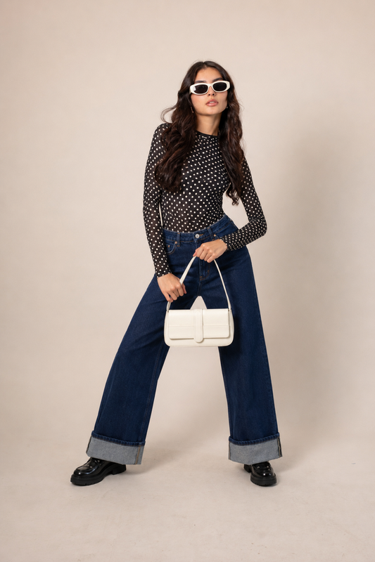 BODY MANGA LARGA MESH B-F 9405.