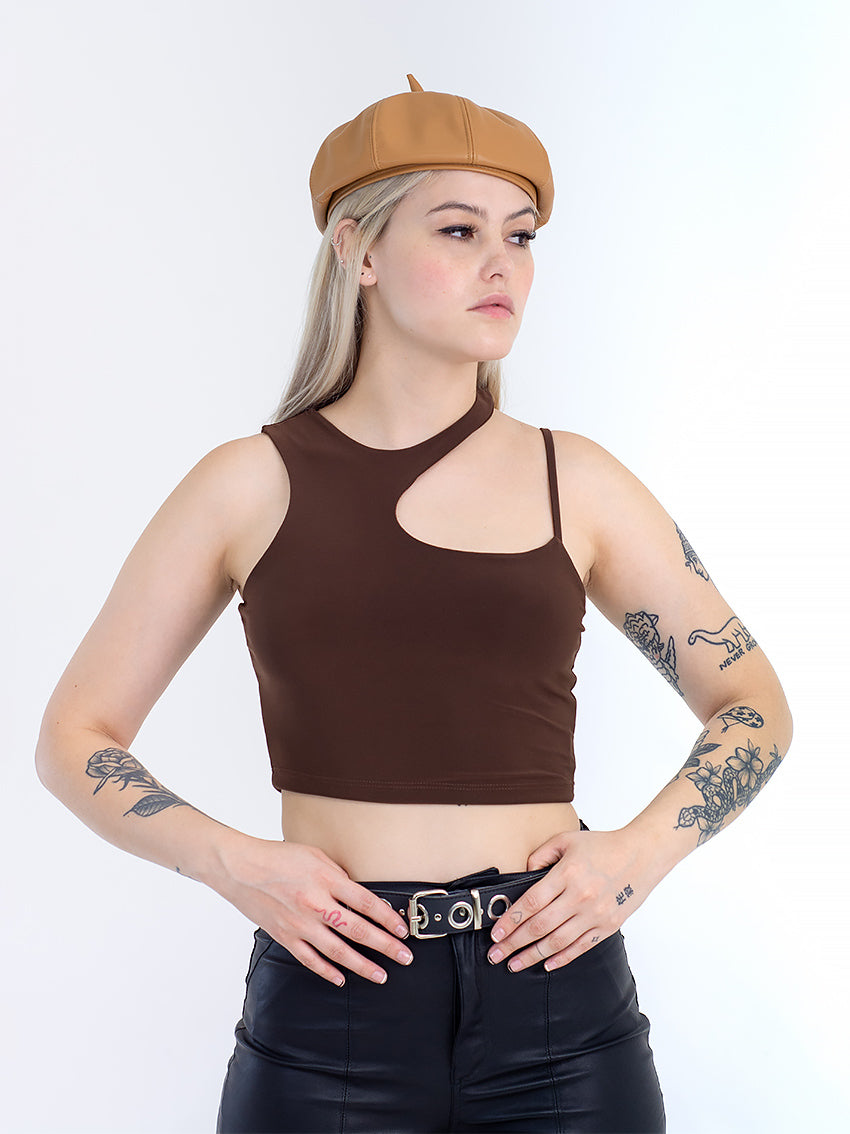 CROP TOP ASIMETRICO BRUNA FOUR