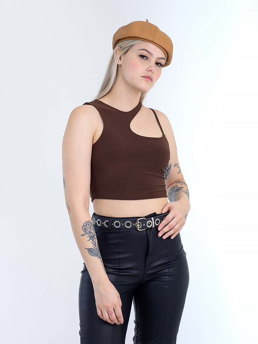 CROP TOP ASIMETRICO BRUNA FOUR