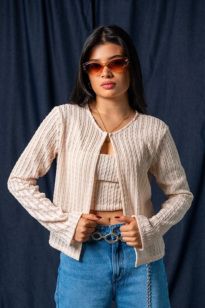 CARDIGAN SET TEXTURA E-C 8597