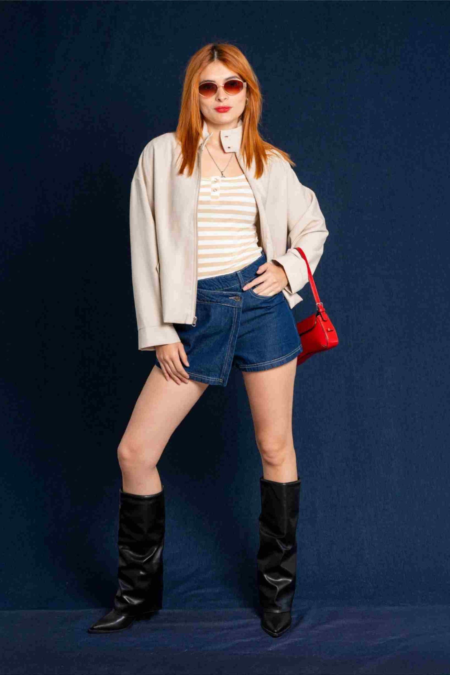 CHAQUETA BOMBER OVERSIZE 8000