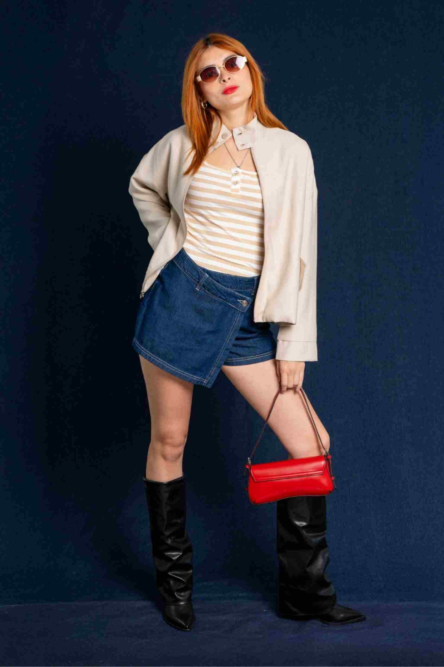 CHAQUETA BOMBER OVERSIZE 8000