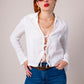BLUSA LACE UP G-C 8600.