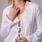 BLUSA LACE UP G-C 8600.