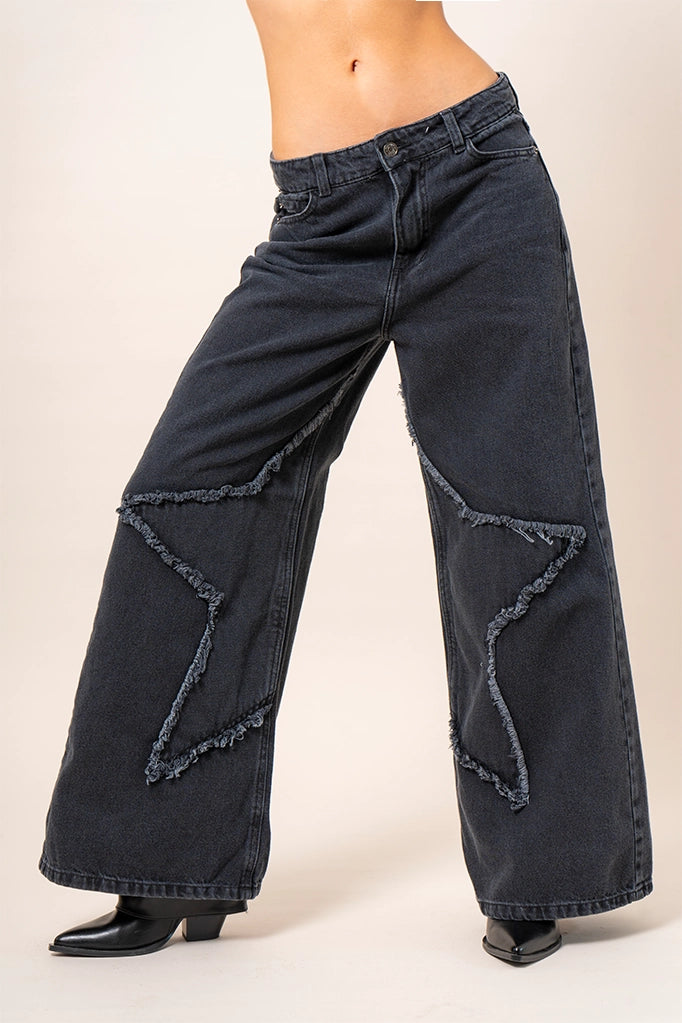JEANS BAGGY DESFLECADO R-M 7569.