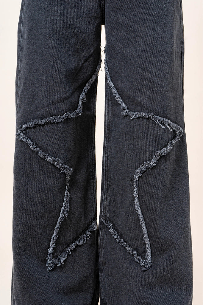 JEANS BAGGY DESFLECADO R-M 7569.