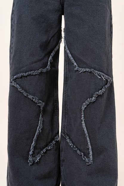JEANS BAGGY DESFLECADO R-M 7569.