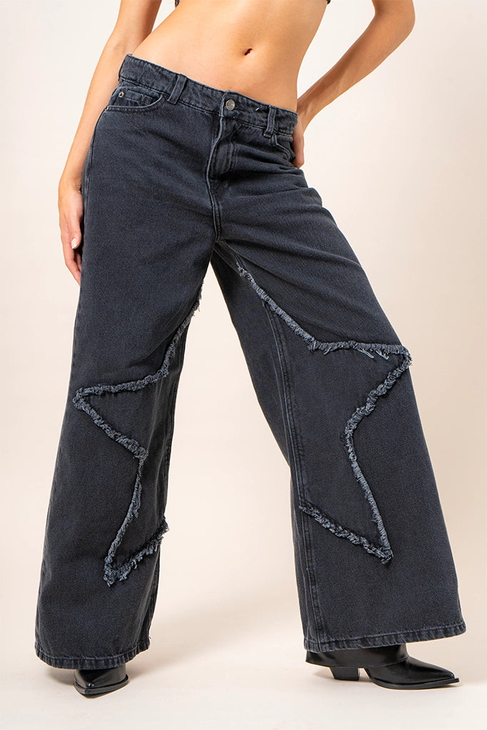JEANS BAGGY DESFLECADO R-M 7569.