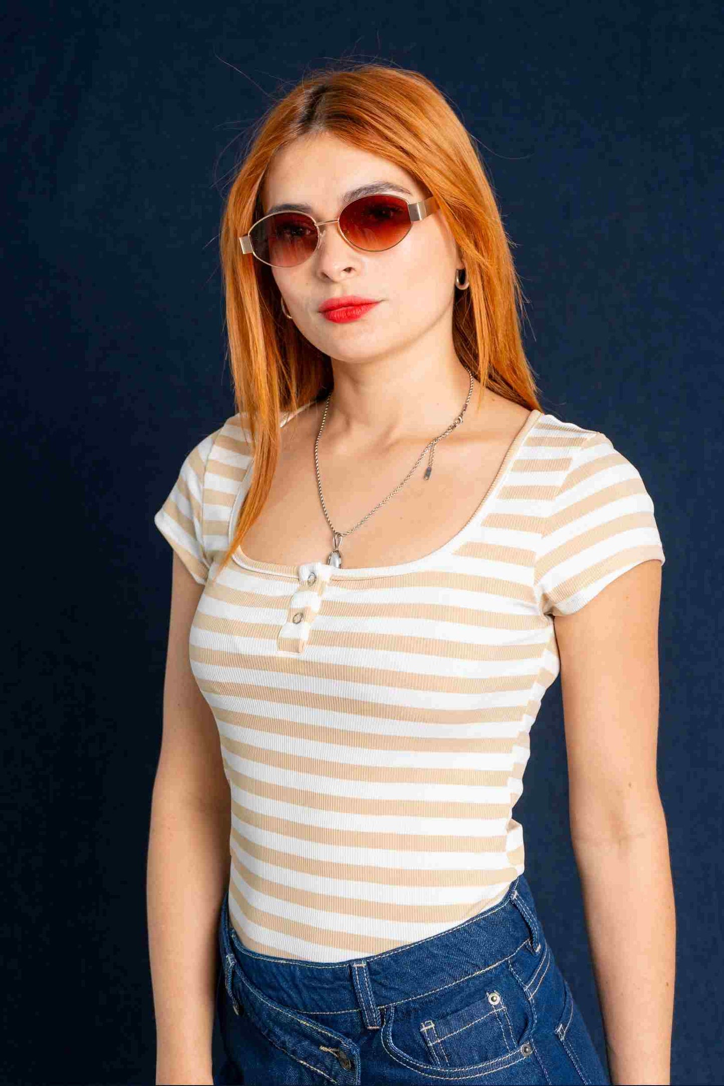 BH TOP MANGA CORTA RIB RAYAS 8269