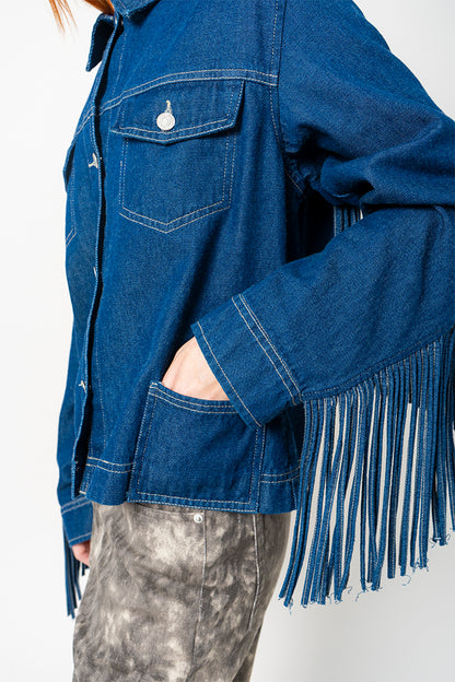 CHAQUETA FLECOS DENIM G-M 7959
