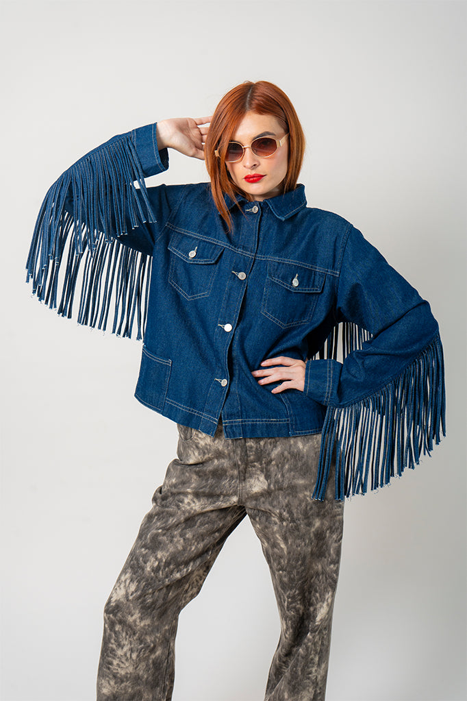 CHAQUETA FLECOS DENIM G-M 7959