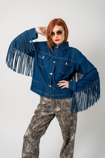 CHAQUETA FLECOS DENIM G-M 7959
