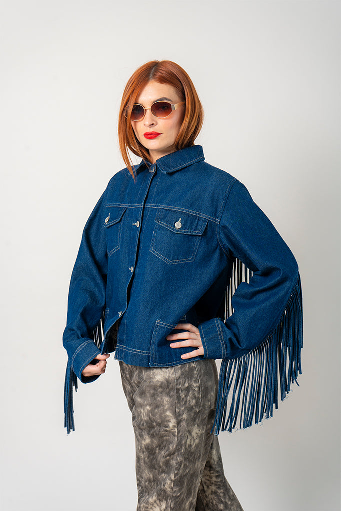 CHAQUETA FLECOS DENIM G-M 7959