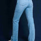 BHV JEANS FLARE MIDE RISE 8143