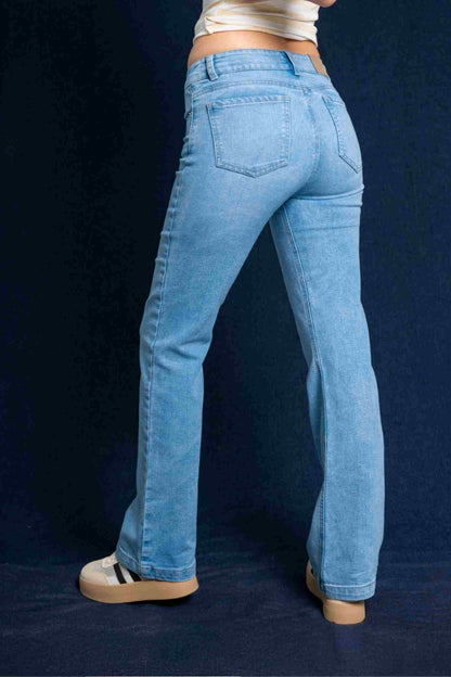 BHV JEANS FLARE MIDE RISE 8143