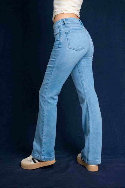 BHV JEANS FLARE MIDE RISE 8143
