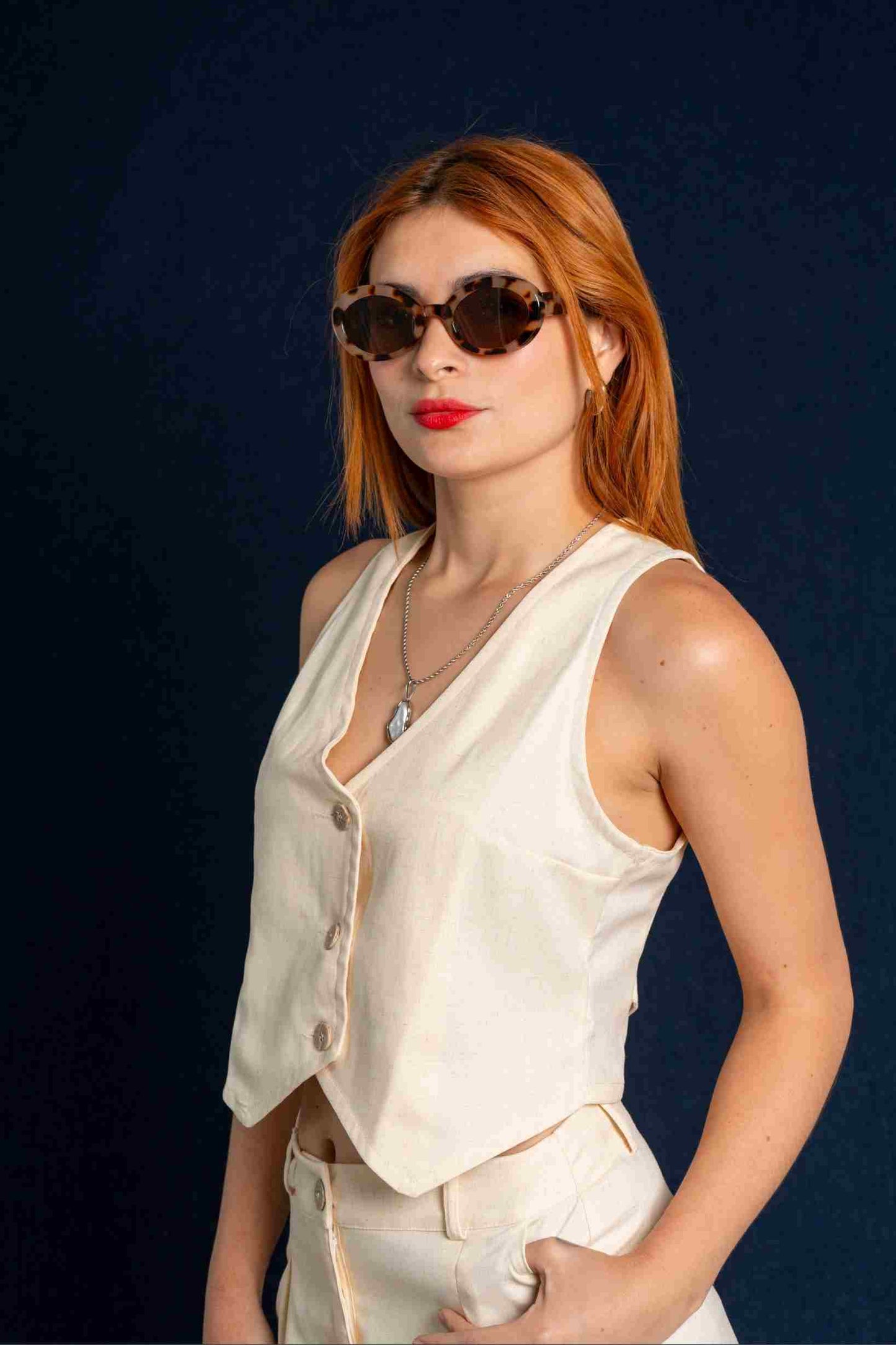 CHALECO LINO B-C 8083