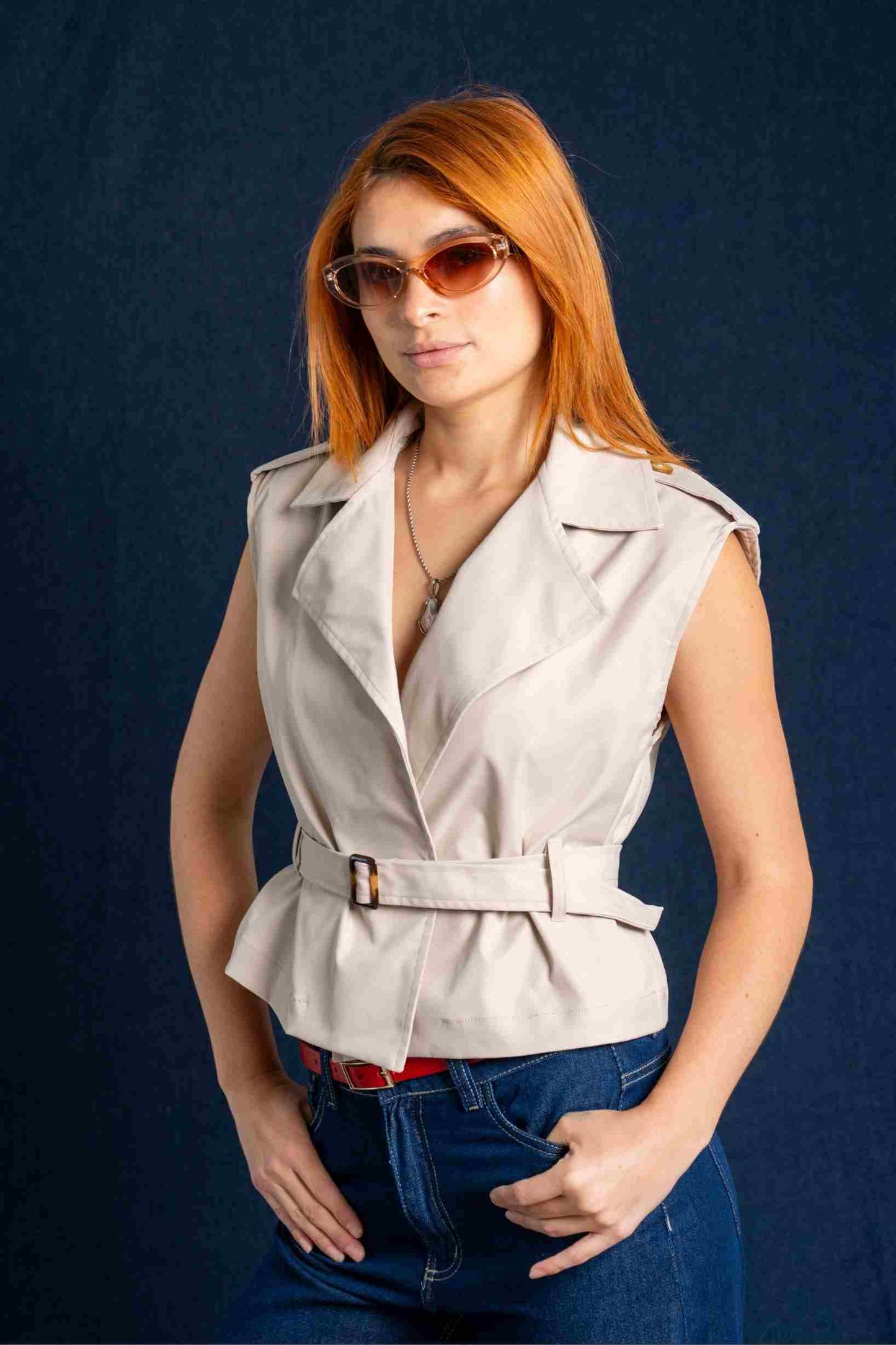 CHALECO VESTIR CINTURON 7970