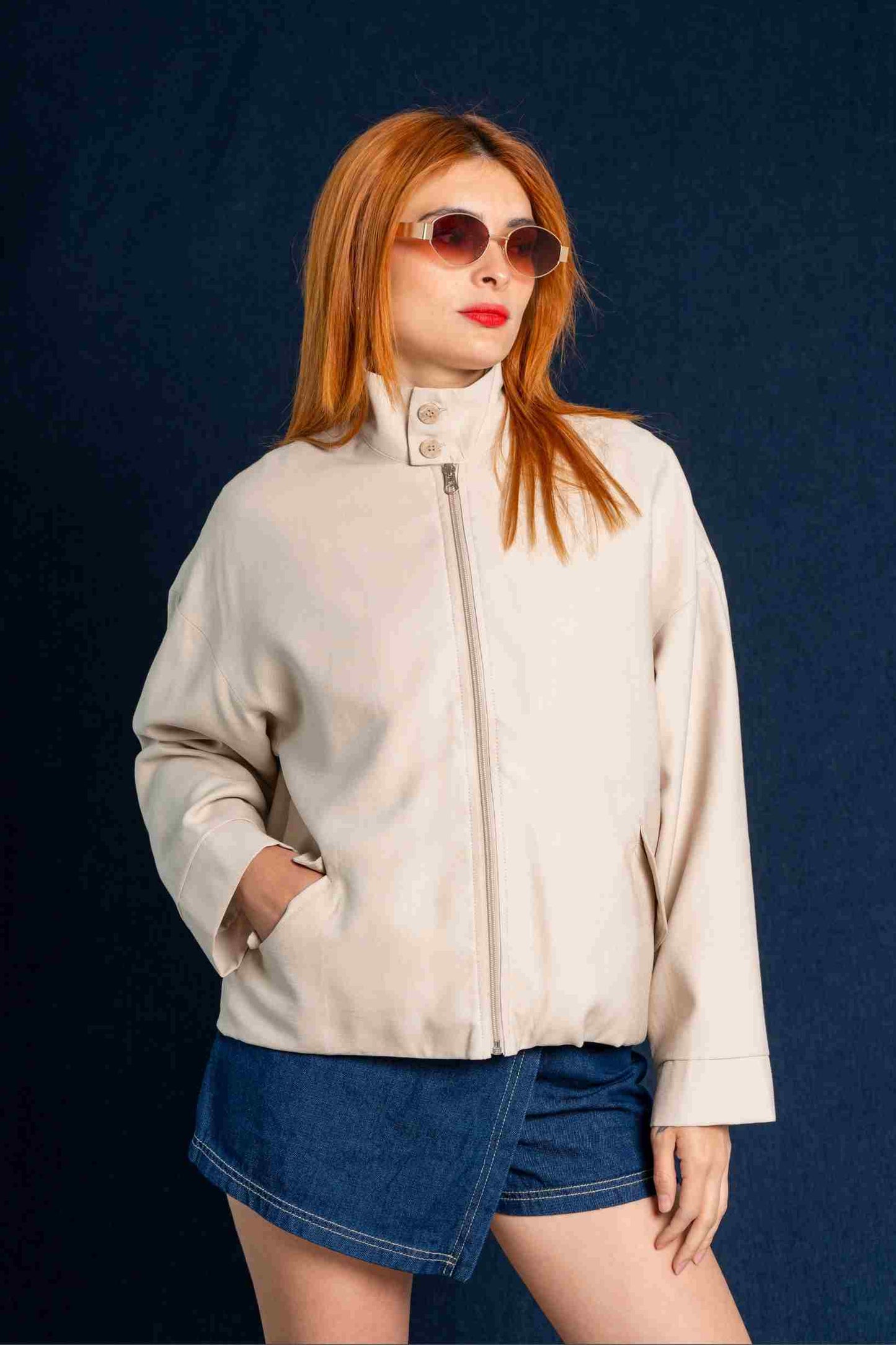 CHAQUETA BOMBER OVERSIZE 8000