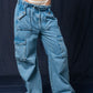 JEANS CARGO CINTURA AJUSTABLE 7270