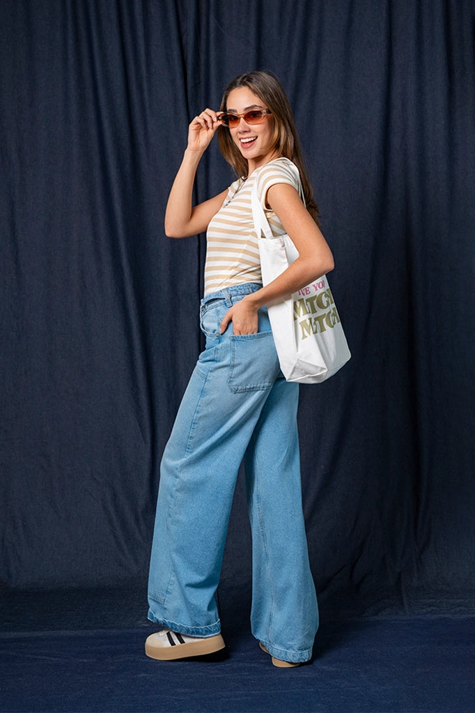 JEANS STRAIGHT AJUSTABLE BONEY ONE