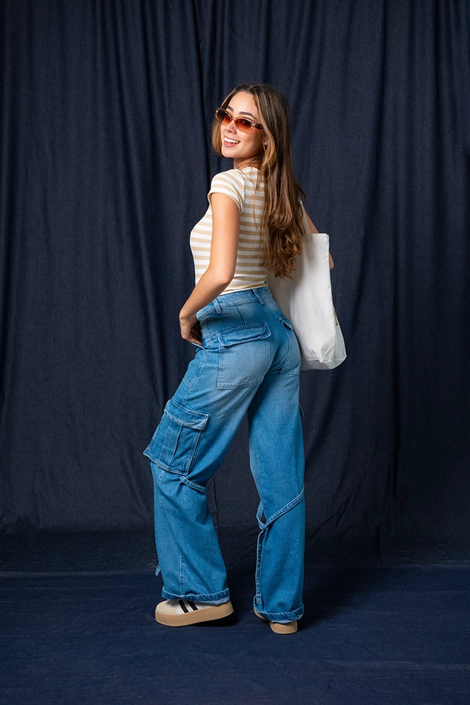 JEANS STRAIGHT CAPRIOLI ONE