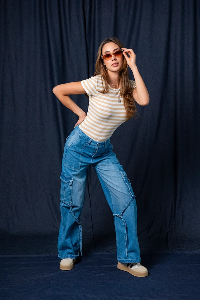 JEANS STRAIGHT CAPRIOLI ONE