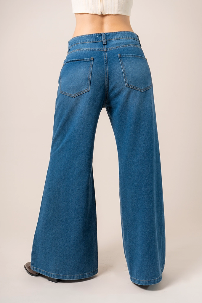 BH JEANS WIDE LEG CINTURON 7232