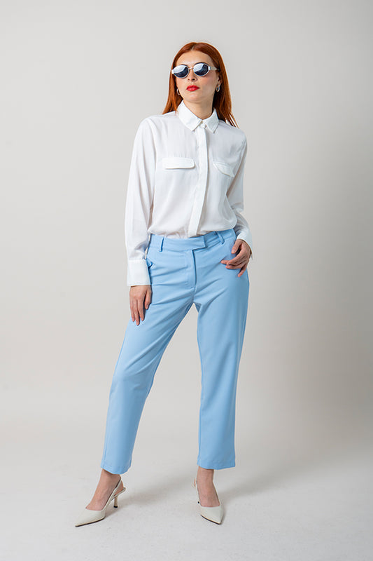 PANTALON VESTIR BOTA TUBO B-C 7125