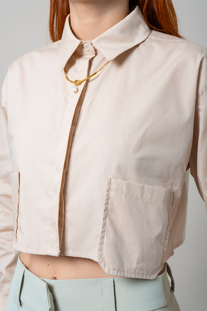 BH CAMISA POPELINA CROPPED 8537
