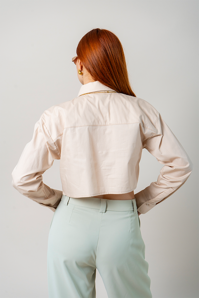 BH CAMISA POPELINA CROPPED 8537